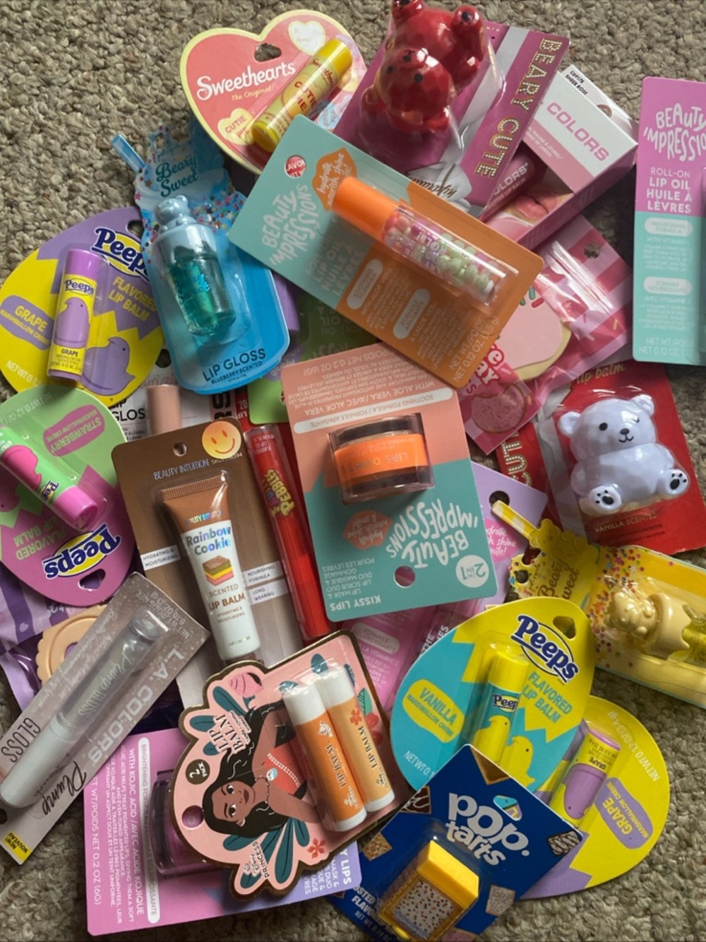 24 Pieces Assorted Lot of Lip Gloss, Balm, Oil, Mask